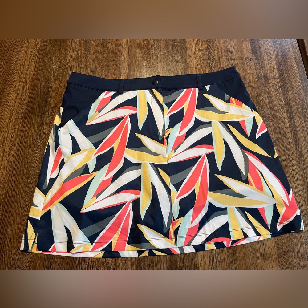 Lady Hagen Colorful Pattern Floral Tropical Active Skort Golf - size 16